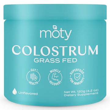 Moty Bovine Colostrum Grass Fed Powder Supplement for Gut Health, Muscle Recovery MotyUS supplements