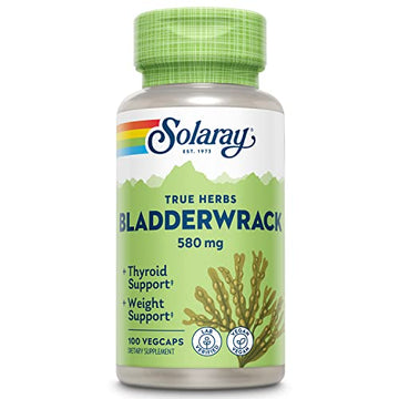 SOLARAY Bladderwrack Seaweed 580 mg Healthy Thyroid Balance and Weight Management SOLARAYAu supplements