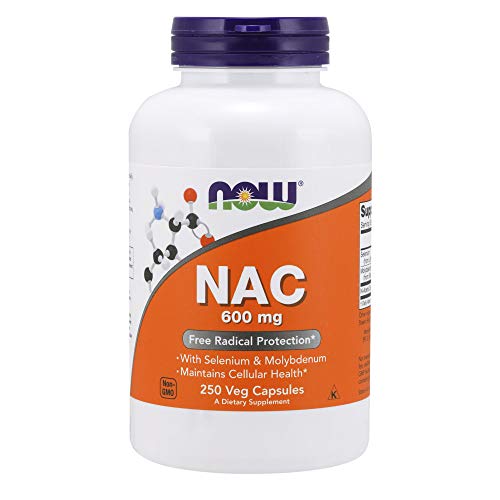 NOW Supplements, NAC (N-Acetyl Cysteine) 600 mg with Selenium & Molybdenum NOWAu supplements