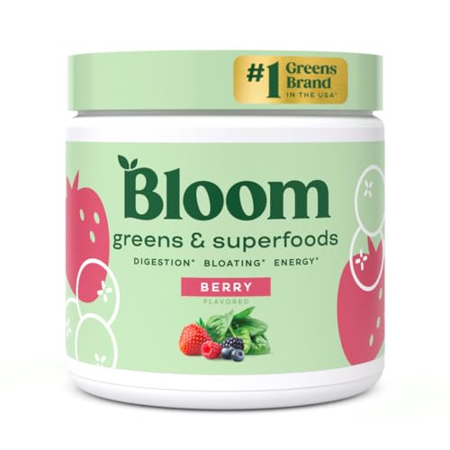 Bloom Nutrition Super Greens Powder Smoothie & Juice Mix (Berry) Bloom NutritionUS supplements