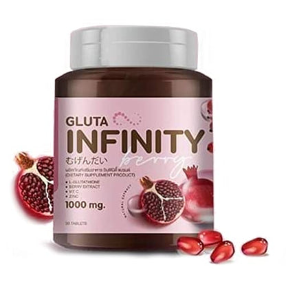 Gluta Infiniy 1000mg L-Glutathione Supplement Tripeptide Fish Collagen L-Glutamine Ascorbic Alizée SpaUS supplements