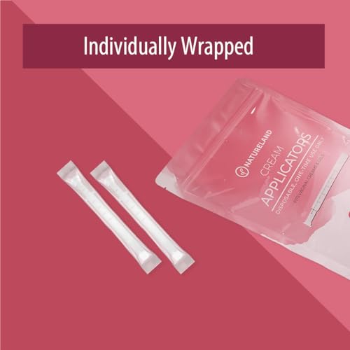 Natureland Disposable Plastic Vaginal Applicator: For Gel or Cream Products - Includes Dual NaturelandAu supplements