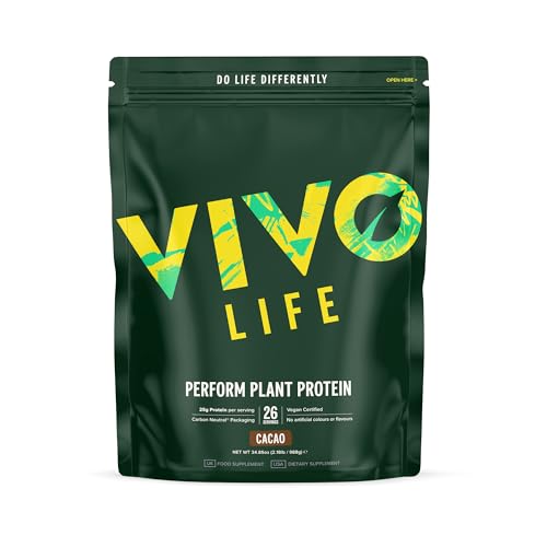 Vivo Life Perform Raw Cacao Flavour Vegan Protein Powder - BCAA Pea & Hemp Blend Vivo lifeAu supplements