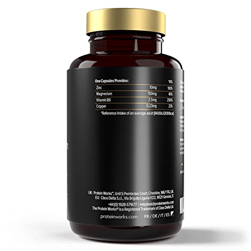 Protein Works - Zinc & Magnesium Supplement Tablets |Added Vitamin B6 | Combats Tiredness & Fatigue Protein WorksUS supplements