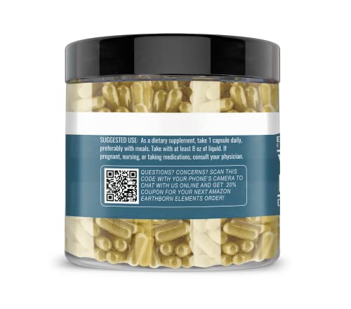 Earthborn Elements Yerba Mate Leaf 200 Capsules, Pure & Undiluted, No Additives Earthborn ElementsAu supplements