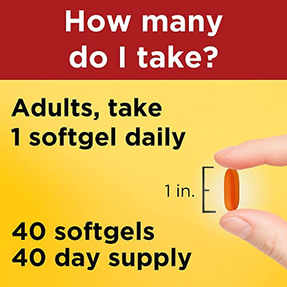 Nature Made CoQ10 400mg, Dietary Supplement for Heart Health Support, 40 Softgels Nature MadeUS supplements