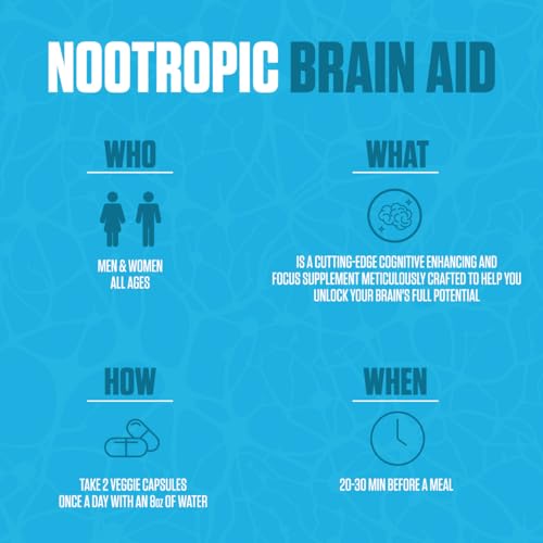 Nootropic Brain Aid | #1 Rated Focus & Memory Supplement | Improve Concentration EPN SupplementsAu supplements