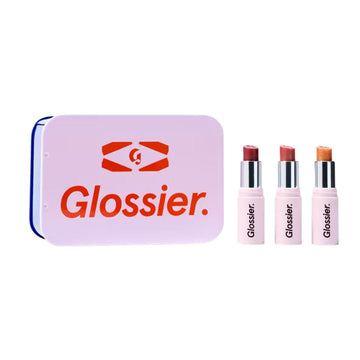Glossier Mini Ultralip Trio Holiday Gift Set: Pony+, Villa+, Trophy – High-Shine Hydrating Lipstick Minis 0.16 oz GlossierAu supplements