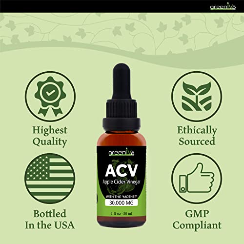 GreenIVe ACV Drops Apple Cider Vinegar Tincture with The Mother Weight Management GreenIVeAu supplements