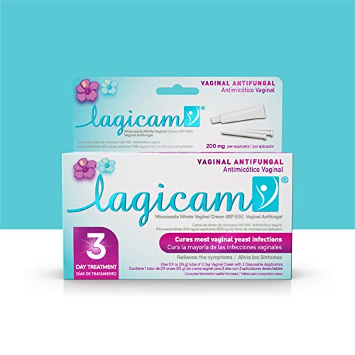 Lagicam Vaginal Yeast Infection, Antifungal 3 Day Miconazole Nitrate Treatment Cream, Relief for Itching LAGICAM VAu supplements