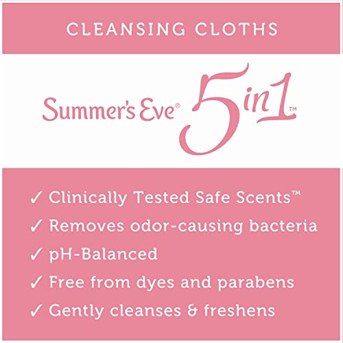 Summer's Eve Sheer Floral Daily Refreshing Feminine Wipes, Removes Odor, pH balanced Summer's EveAu supplements