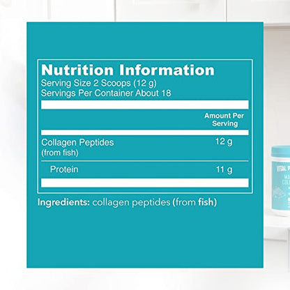 Vital Proteins Marine Collagen Peptides Powder Supplement - Hydrolyzed Collagen - 221g Canister VITAL PROTEINSUS supplements