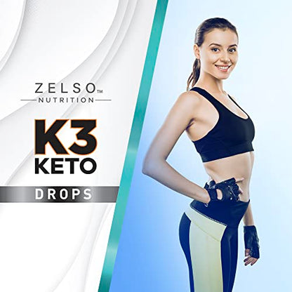 K3 Keto Drops for Weight Loss - Fat Burner & Metabolism Booster | Advanced Keto Carb ZELSOUS supplements