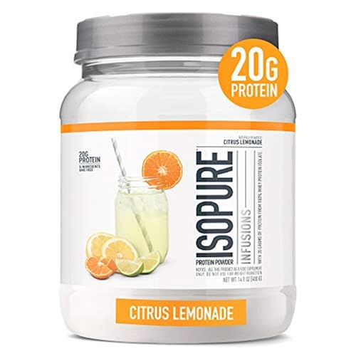 Isopure Protein Powder, Clear Whey Isolate Protein, Post Workout Recovery Drink Mix IsopureUS supplements