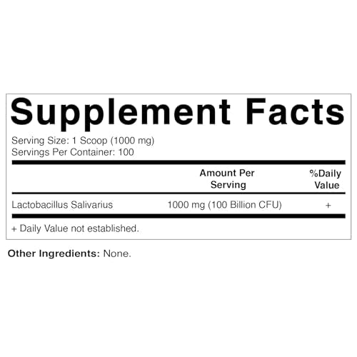 Vitamatic Lactobacillus Salivarius Probiotic Powder - Digestive Support - 100 Gram VitamaticUS supplements