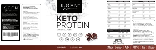 K-GEN™ Keto Collagen Protein Powder Natural Multi Collagen Chocolate Blend, Coconut MCT Vitamin C+B6 K GEN ketogenic enhancementAu supplements