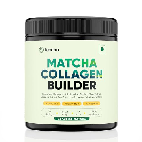 Collagen Supplements for Women & Men, 30 Servings, 150 GM | 100% Vegan Collagen Powder TenchaAu supplements