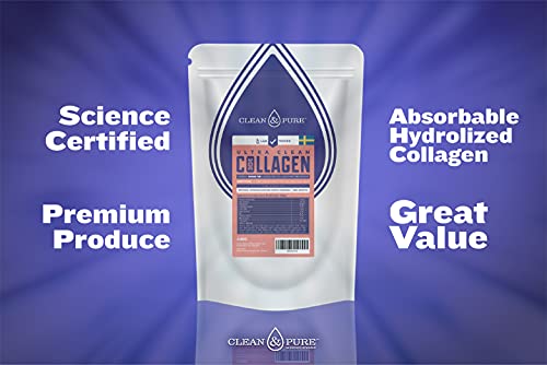 Clean & Pure Collagen Powder, Lab Tested Bovine Peptides with No or Zero Growth Hormones, Pesticides or Vet Meds - 400g Lean CaffeineAu supplements