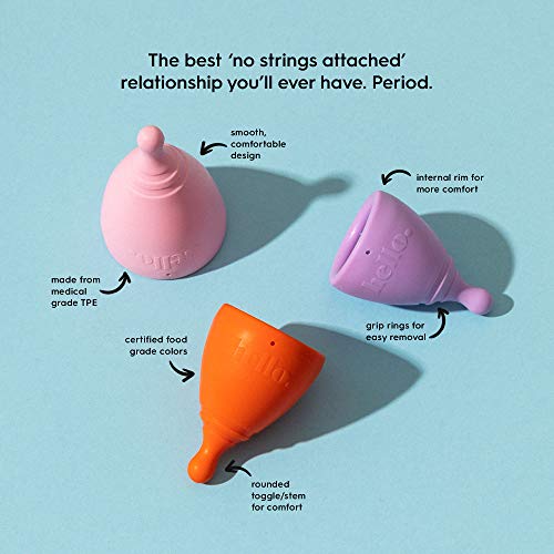 The Hello Cup Extra Small Menstrual Cup, BPA Free, Reusable, Hypoallergenic, Recyclable THE HELLO CUPAu supplements
