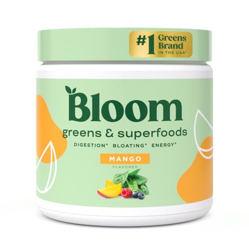 Bloom Nutrition Super Greens Powder Smoothie & Juice Mix (Mango) Bloom NutritionUS supplements
