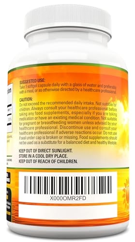 Vitamin D 4,000 IU Softgels, Maximum Strength Vitamin D3 Supplement, 365 Easy to Swallo Vita PremiumUS supplements