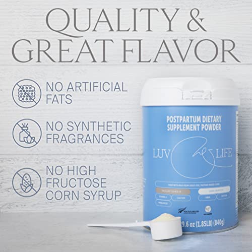 LUV&LIFE Postpartum Vitamin Supplement Powder Vanilla Flavored Has Postnatal Multivitamins LUV&LIFEAu supplements