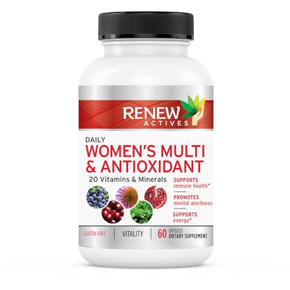 Renew Actives Women's Multi-Vitamin & Antioxidant: Daily Health Supplement for Woman Renew ActivesUS supplements