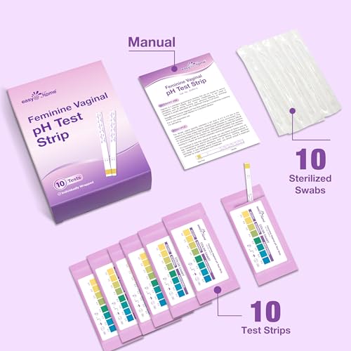 Easy@Home Vaginal pH Test -10 Strips | BV Test Kit at Home for Women | Yeast Infection Test + pH Balance Easy@HomeAu supplements