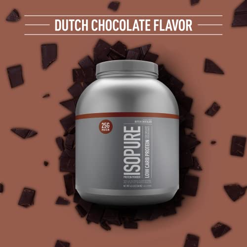 Isopure Protein Powder, Whey Isolate with Vitamin C & Zinc for Immune Support, 25g Protein IsopureUS supplements