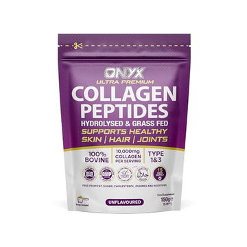 Premium Collagen Powder (Type I, III) Hydrolysed Bovine Collagen Peptides Powder - Halal Certified ONYX INGREDIENTS 101Au supplements