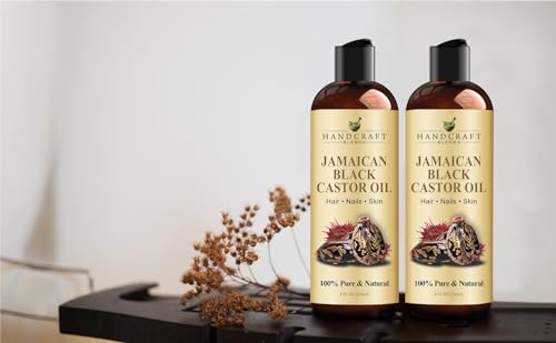 Handcraft Blends Jamaican Black Castor Oil for Hair Growth, Eyelashes and Eyebrows - 100% Pure Handcraft BlendsAu supplements