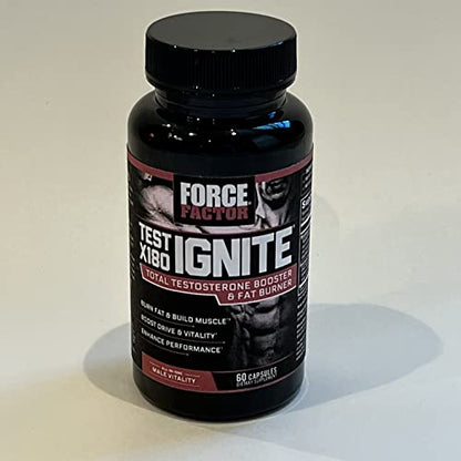 FORCE FACTOR Test X180 Ignite Testosterone Booster for Men, Testosterone Support Force FactorUS supplements