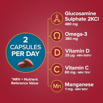 Seven Seas JointCare Supplex, With Glucosamine, Omega-3, Vitamins C, D and E Seven SeasUS supplements