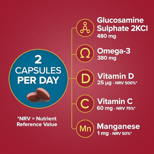 Seven Seas JointCare Supplex, With Glucosamine, Omega-3, Vitamins C, D and E Seven SeasUS supplements