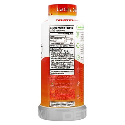 Herbal Clean Same-Day Premium Detox Liquid Drink, Strawberry Mango Flavor, 16 Fl Oz Herbal CleanUS supplements