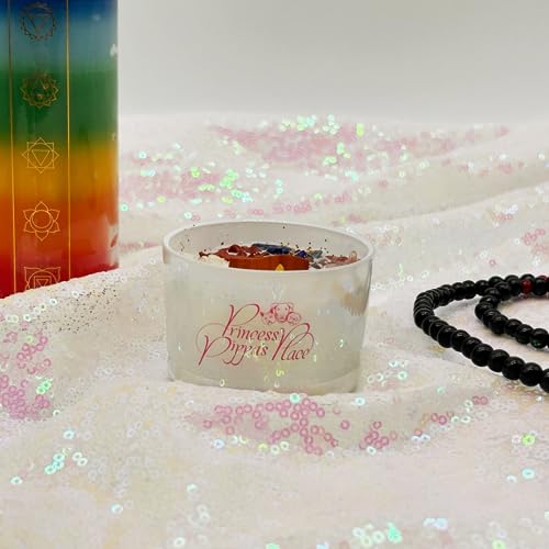 Princess Pippa's Place Healing Candles with Crystals Inside- Natural Soy Wax 7 Stones Crystal Candle Jar Msupps.comAu supplements