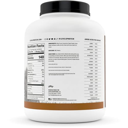 Levels Grass Fed 100% Whey Protein, No GMOs, Chocolate Peanut Butter, 5LB Levels NutritionUS supplements
