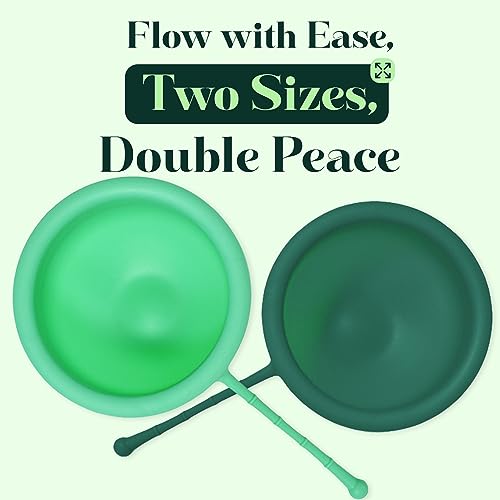 SHORDY Reusable Menstrual Disc Set of 2 (Small & Large), 100% Medical-Grade Silicone, Flexible SHORDYAu supplements