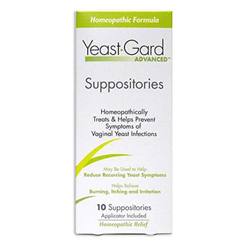 Yeast-Gard Advanced Homeopathic Suppositories 10 ea Women's HealthAu supplements