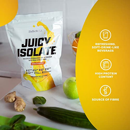 BioTechUSA Juicy Isolate | Gluten-Free, Lactose-Free, Sugar-Free | Refreshing Protein Soft Drink BioTechUSAUS supplements