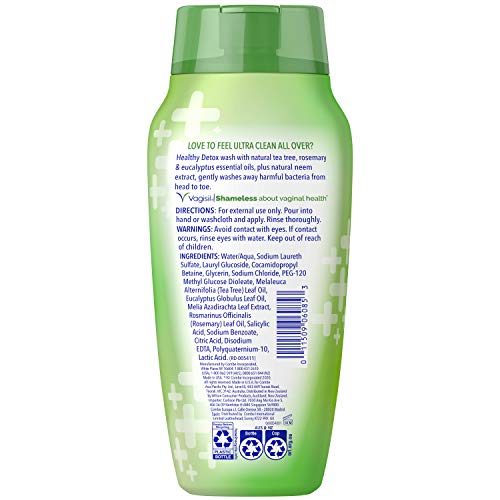 Vagisil Feminine Wash for Intimate Area Hygiene, Healthy Detox, All Over Body Wash VagisilUS supplements