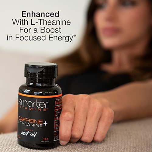 200mg Caffeine Pills - MCT Oil from 100% Coconuts + 100mg L-Theanine, Advanced Energy SmarterVitaminsAu supplements