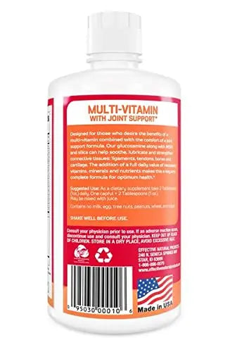 ENP Liquid Multi-Vitamin with Joint Support for Adults | Multivitamin for Women & Men | Plus Glucosamine with MSM | 32 oz | ENPAu supplements