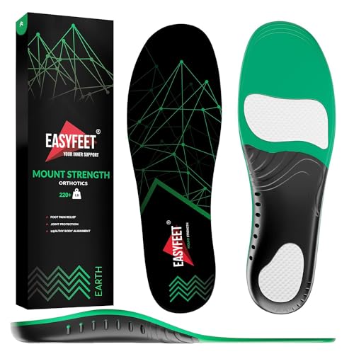 220+ lbs Plantar Fasciitis Strong Arch Support Insoles Inserts Men Women EASYFEETUS supplements