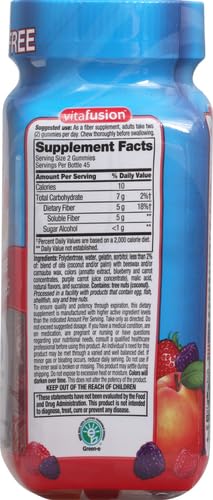 Vitafusion Fiber Well Sugar Free Fiber Supplement, Peach, Strawberry And Blackberry VitafusionUS supplements