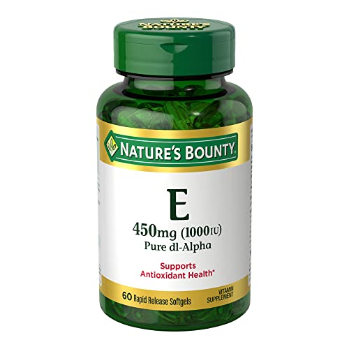 Nature's Bounty Vitamin E 1000 IU Softgels, Supports Antioxidant Health & Immune System Nature's BountyUS supplements