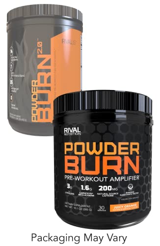 Powder Burn 2.0 Orange 35 Serving,14.24 Ounce RivalusUS supplements