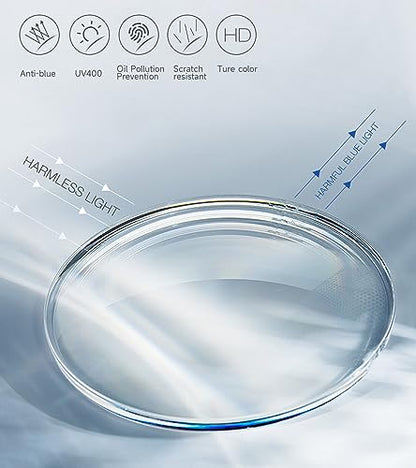 SKYOAK Ultra thin Lightweight Folding Reading Glasses Women Men TR90 Blue Light Blocking SKYOAKUS supplements