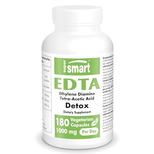 Supersmart - EDTA 1000mg per Day - Calcium Disodium EDTA Supplement | Non-GMO SupersmartUS supplements