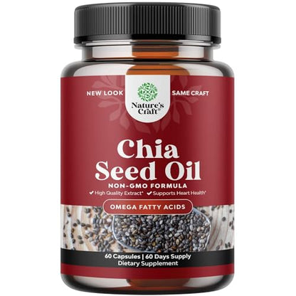 Potent Chia Seed Extract Pills for Men and Women Natural Supplement for Weight Loss Natures CraftUS supplements